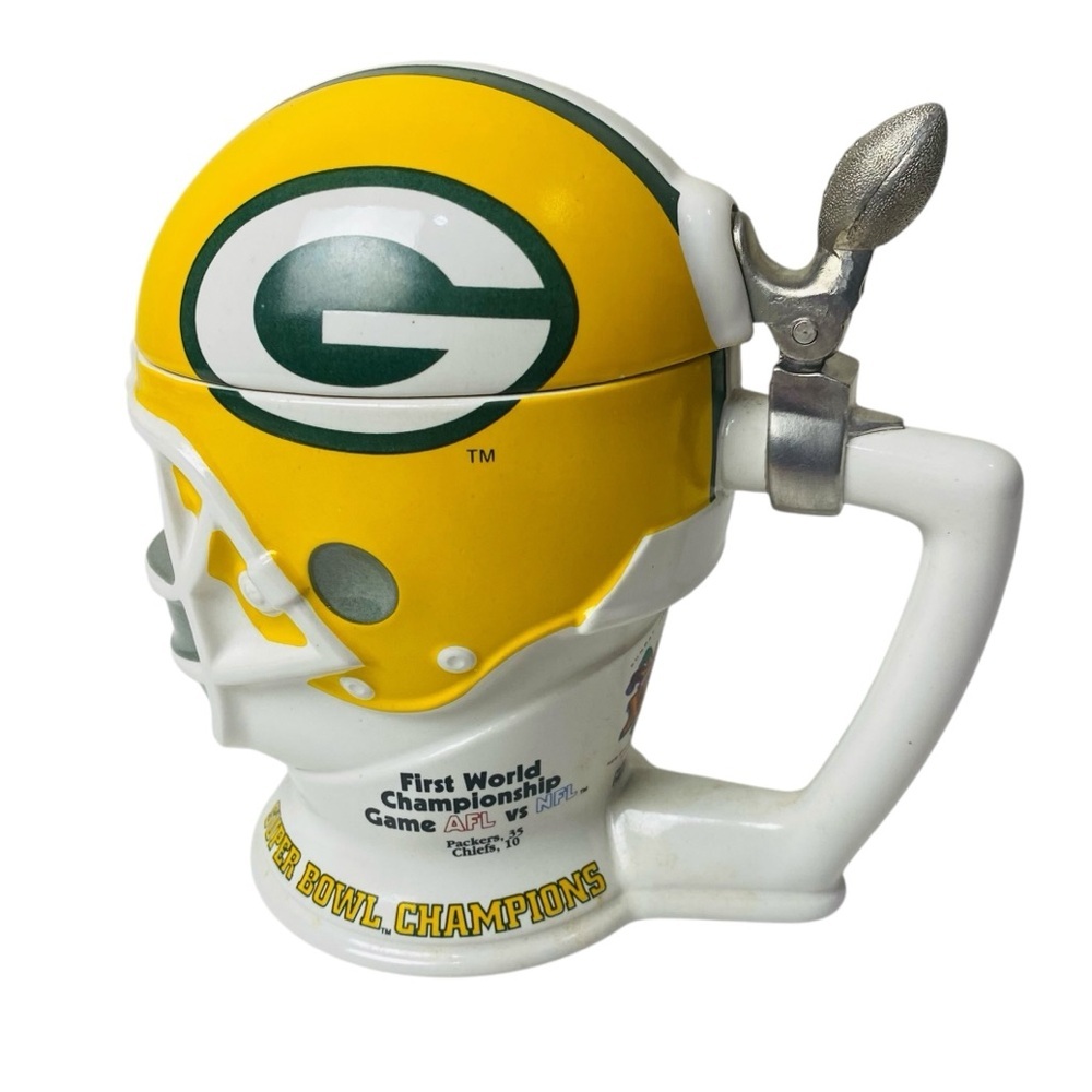 Longton Crown Limited Edition Green Bay Packers Super Bowl ll Helmet Stein